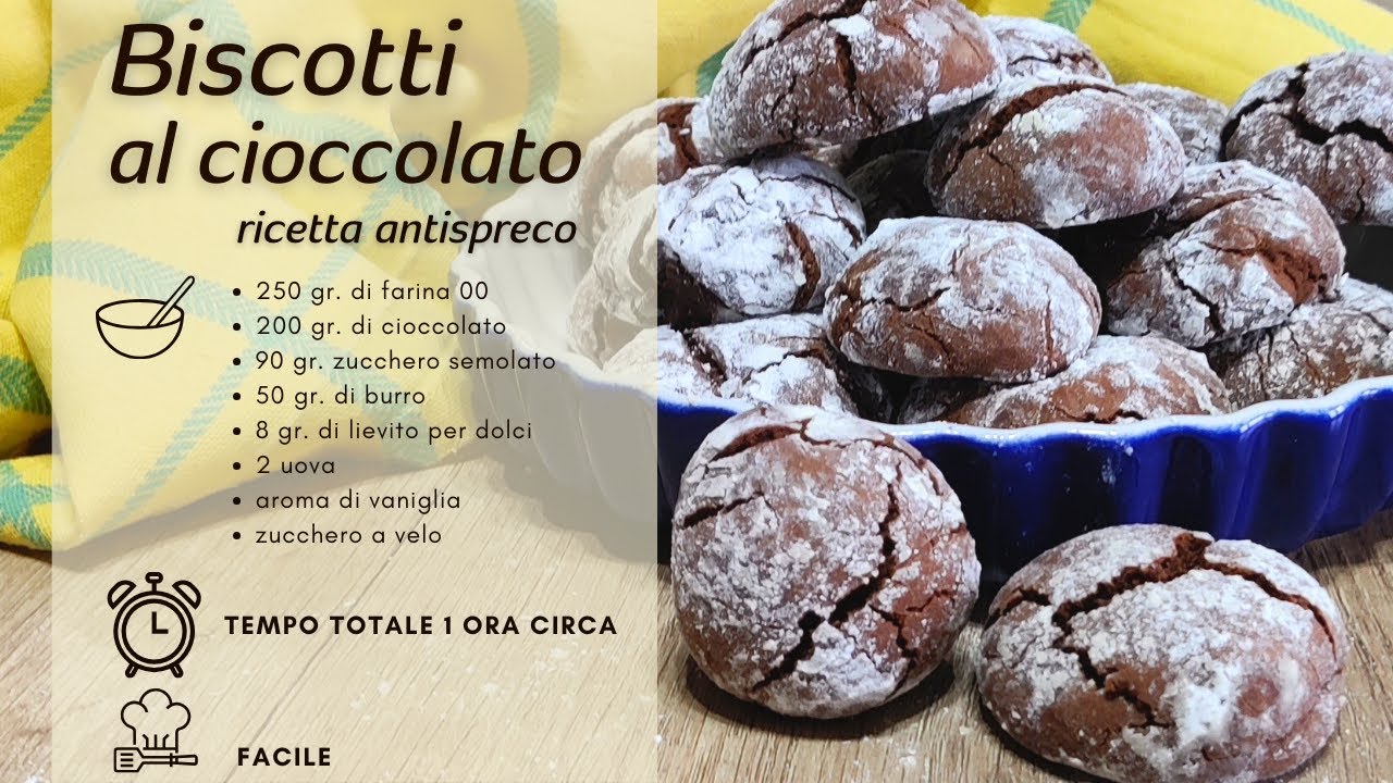 Biscotti al cioccolato - ricetta antispreco