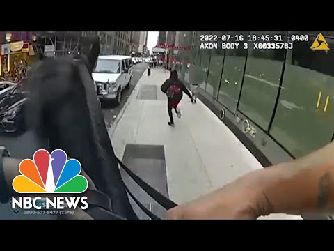 Watch: Suspect On Foot Tries To Evade New York Police Officer On Horseback