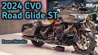 CVO Road Glide ST 2024 Raven Metallic Walkaround Close up detail