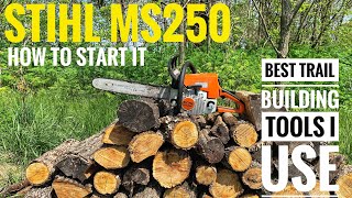 Stihl MS250 How To Start it