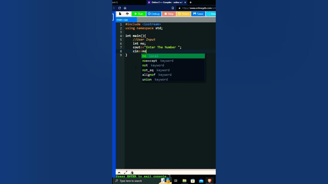 How To Take User Input In C++ || cin function in c++ To Take User Input ...