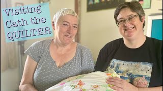 TAKING MY MUM'S QUILTS TOPS to the LONG ARM QUILTER: come with me to visit Cath!