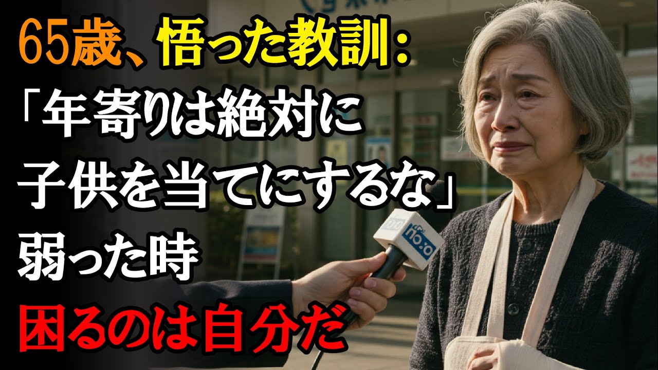 【本当にあった話】65歳で痛感したこと：「高齢者は決して子供に期待するな！」 体調を崩し、子供がそばにいない時に、苦境に立たされないために【感動する話】