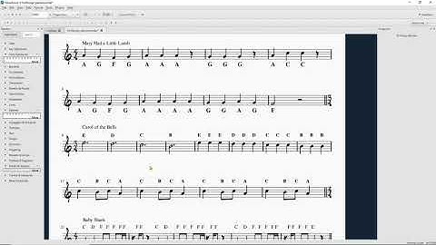 Music Maker Tutorials - MuseScore 3 - Image Capture, Piano, Note Names