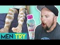 Men Try Nair - Hair Removal Spray Depilatory Cream