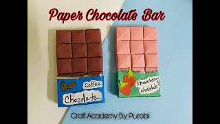 How To Make A Paper Chocolate Bar Paper Chocolate Craft Academy By Purobi 