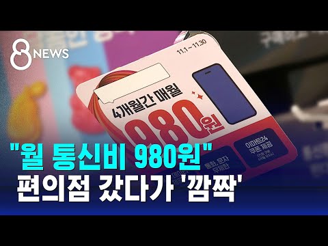   980원 알뜰폰까지 나왔는데 부담스러운 5G 요금제는 SBS 8뉴스