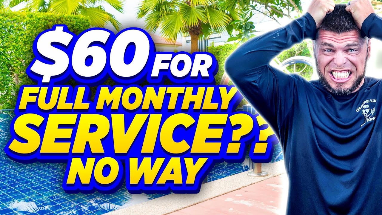 60 a Month For Full Pool Service? No Way! Chlorine King Pool Service