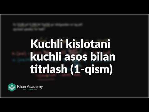 Video: HCl va NaOH ni titrlash uchun qaysi indikator mos keladi?