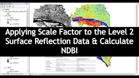Applying Scale Factor to the Collection 2 Level 2 Surface Reflection Data and Calculate NDBI