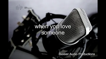 When you love someone |  KARAOKE VERSION |  James TW