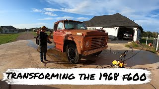 Driving The 1968 Ford F600 After Sitting for Years! Also We Apply PATINA SAUCE!