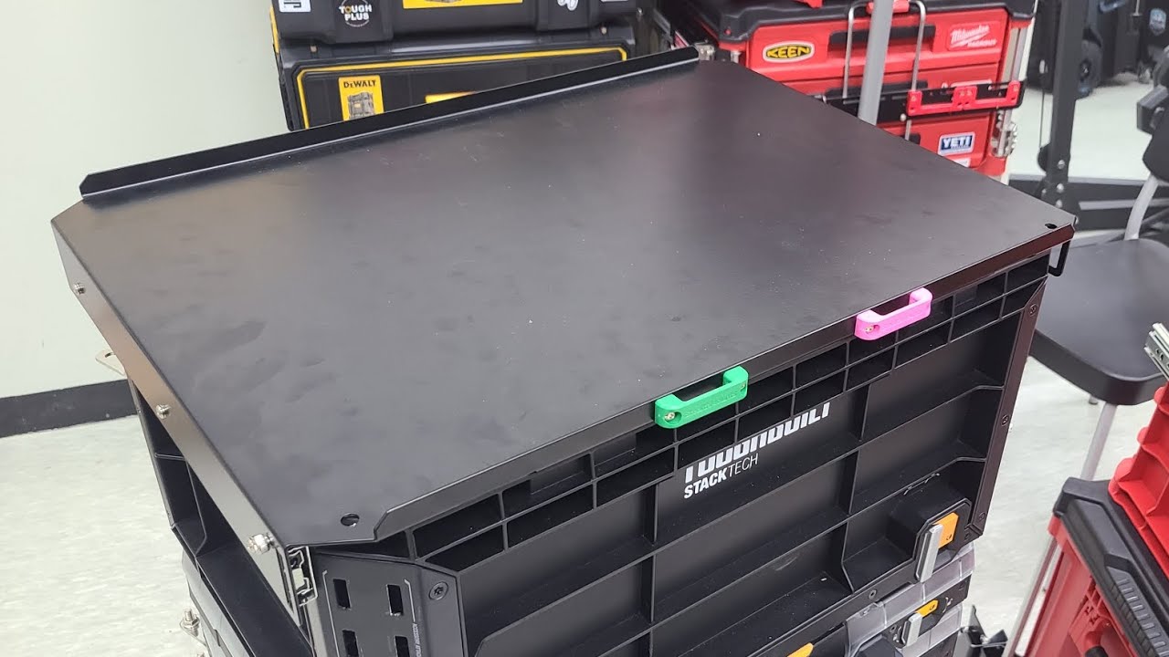 터프빌트 스텍테크 오픈형박스 슬라이드 상판 설치법