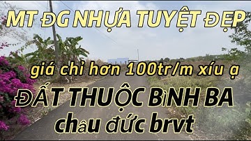 DO CẦM CỐ KHÔNG NỔI NÊN BÁN LẠI LÔ ĐẤT MT ĐG NHỰ A NHÁNH BÌNH BA  ĐẤT ĐẸP