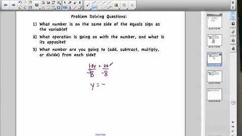 Math Video Training Course 2: Lesson 3-3: Solving Multiplication Equations