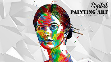 Digital Painting Art Photoshop Action Tutorial