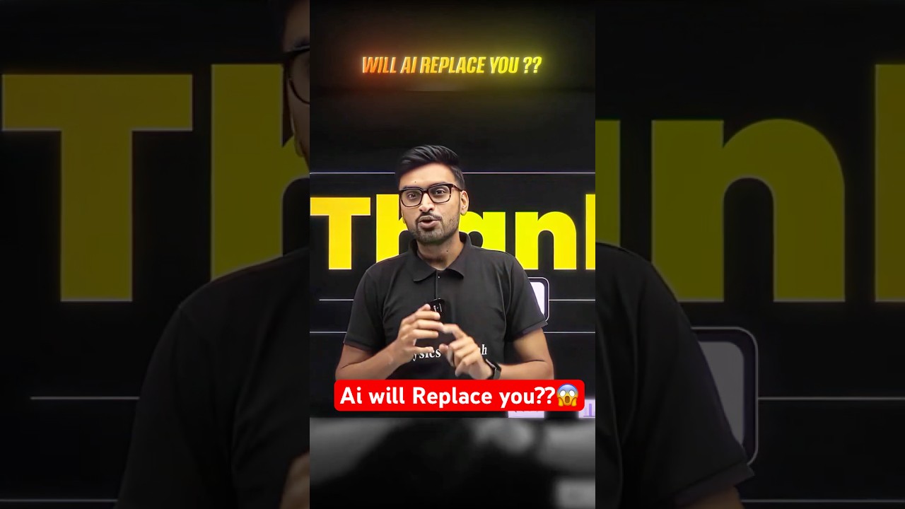 Ai will Replace you??😱 #jee #shorts #pw #physicswallah