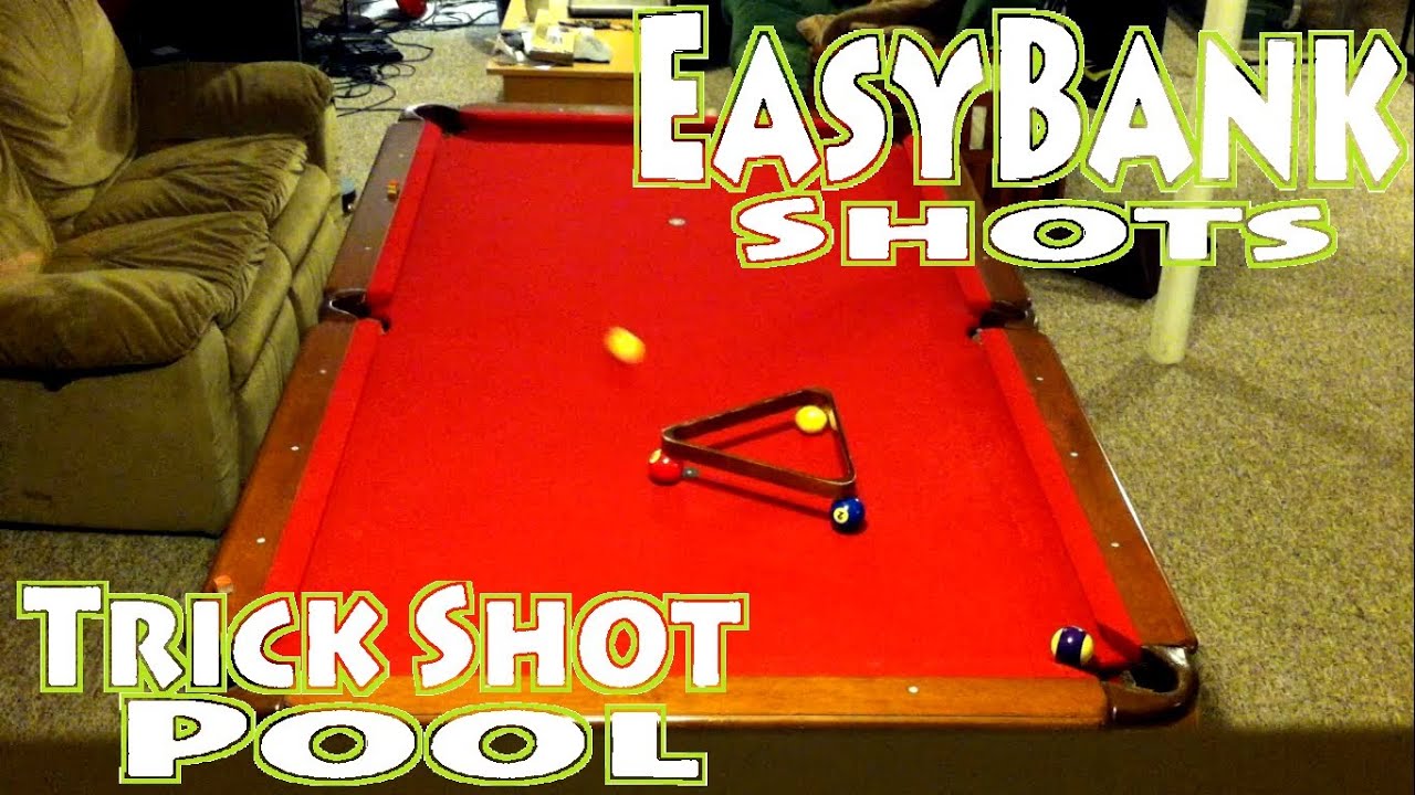 Easy Pool Trick Shots Bank Shots YouTube