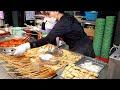 부산 분식 맛집 (떡볶이, 김밥, 튀김, 어묵, 만두) / 시장 길거리 음식 / Popular snacks in the Korea market - korean street food