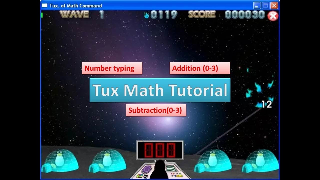 TUX MATH: BRINCANDO SIM, MAS RESOLVENDO OPERAÇÕES FUNDAMENTAIS