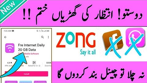 Zong free Internet new fast host 2022 by Murtaza official