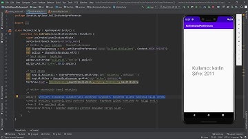 Kotlin editör nesnesinin metotları - SharedPreferecences