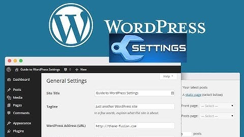 Basic Settings for Wordpress Website | Wordpress training for beginners |