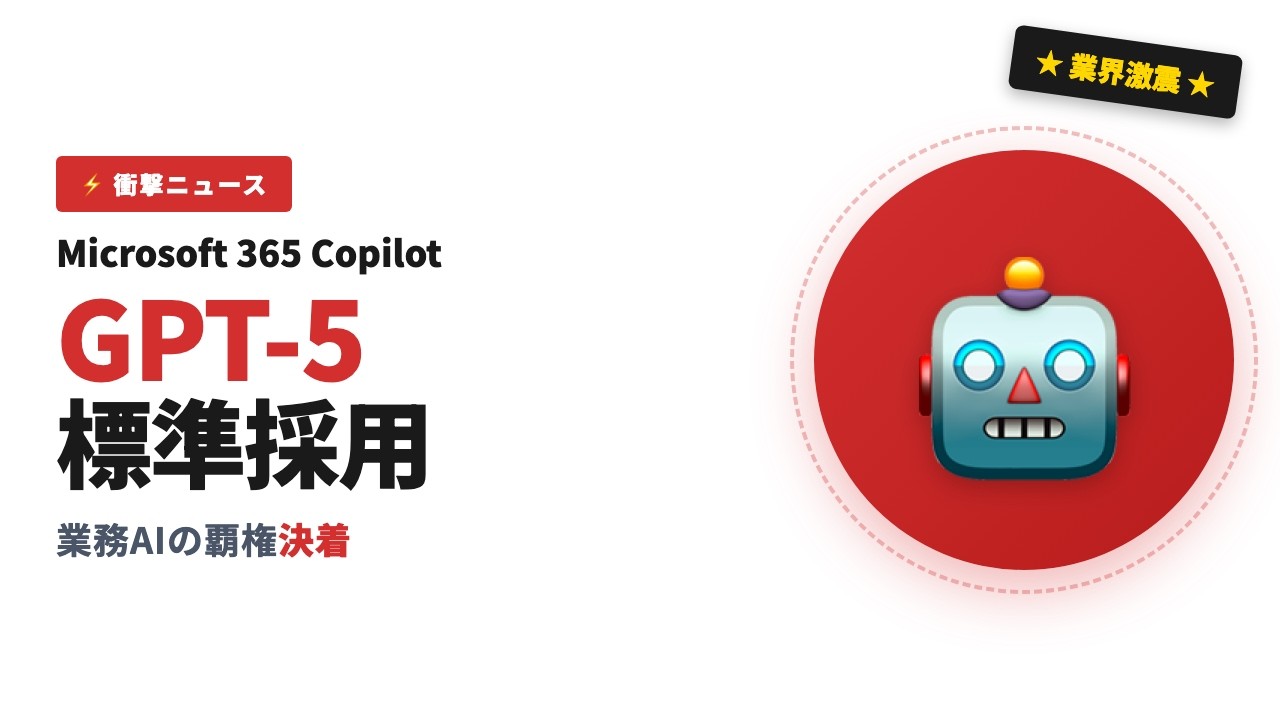 Shocking] Microsoft 365 Copilot Adopts GPT-5 as Standard! The