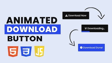 How to Create Animated Download Button with progress bar using Javascript