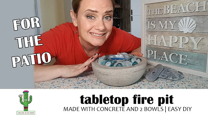 Concrete Tabletop Fire Pit - Fire Bowl | EASY DIY