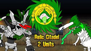 Can You Beat Relic Citadel With 2 Units? (Battle cats)