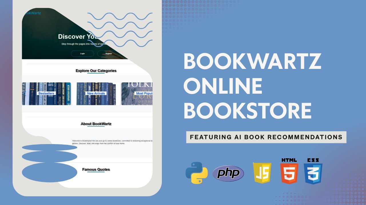 Build a Complete Online Bookstore with AI Book Recommendations | HTML ...