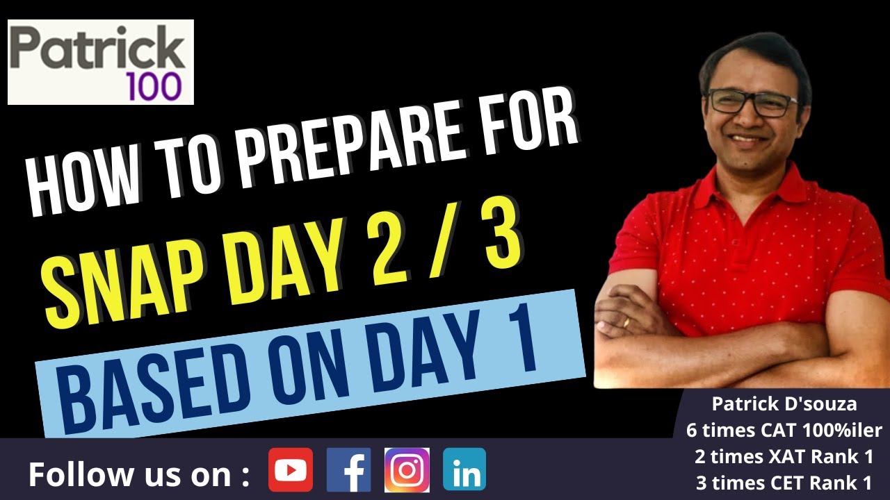 How to prepare for SNAP Day 2 and 3 based on Day 1 | SNAP 2024 Analysis ...
