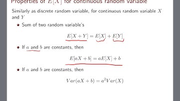 [Chapter 5] #2 Expectation and variance of continuous random variable