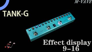M-VAVE TANK-G Effect Display 9-16