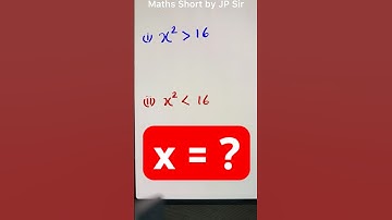 Mathematical inequalities | Value of X how to find | Maths short by JP Sir