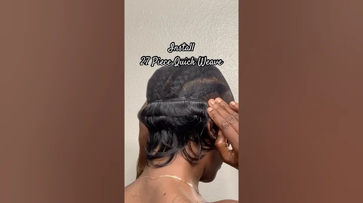 How to Install a 27 Piece Quick Weave ❤️ #shorts #hairstyle #weaves