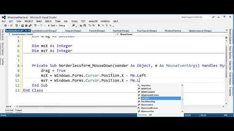 Moving a borderless Form in vb  net: VS 2012