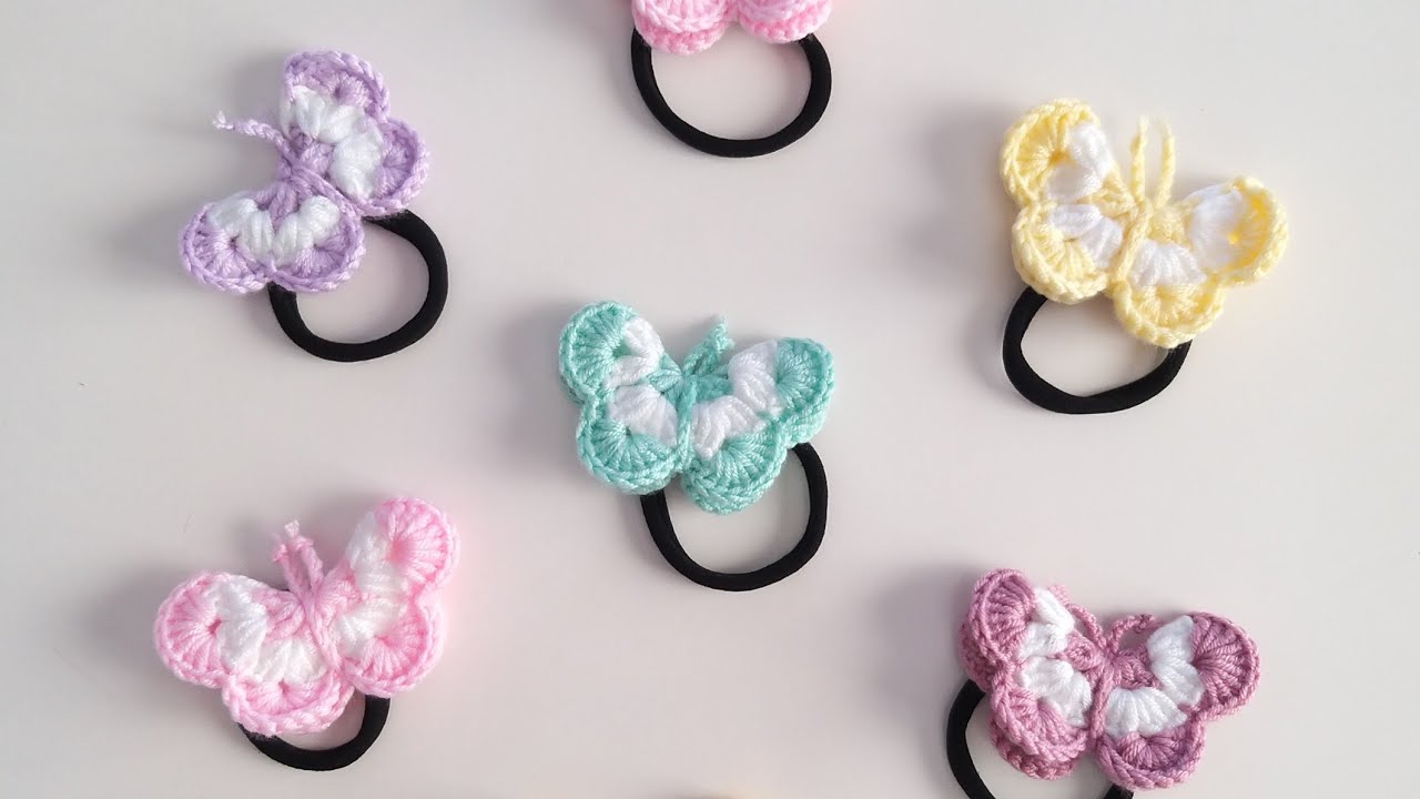 ÖRGÜ KELEBEKLİ TOKA YAPILIŞI/ÖRGÜ SAÇ TOKASI YAPILIŞI