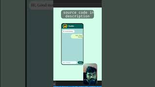 Simple chat UI using html and css in Tamil shorts shortsfeed whatsapp trending html  css