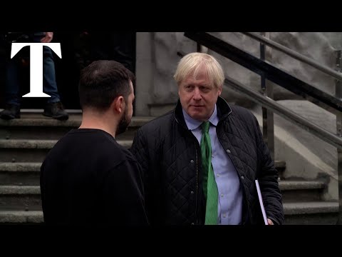 Boris Johnson meets president Zelensky on surprise visit to Ukraine