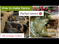 White hair Turns Into Perfect Brown | Henna Mix For Soft Shiny And Natural Colour | Henna Hairdye