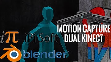 Ipi Soft Motion Capture with Dual Kinect, Demo in Blender (2019)