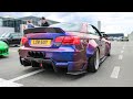 Modified exhaust sounds compilation 1  flames bangs crackles loud revs 