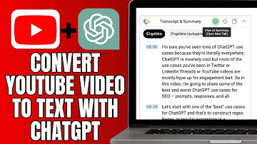How To Convert Youtube Video To Text With ChatGPT | Transcribe Youtube Videos With AI