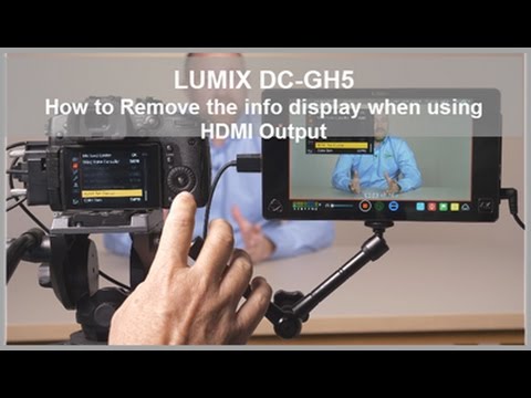 LUMIX DC-GH5, DC-GH5S - How to remove the info display when using HDMI  Output - YouTube
