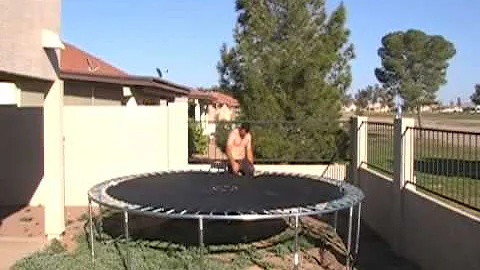 Trampoline Epic Fail Wakeboard Training