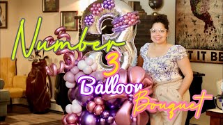 Number 3 Balloon Bouquet