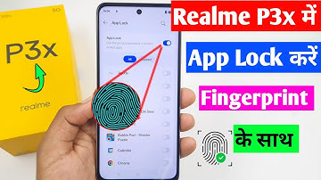 Realme p3x 5g fingerprint app lock setting | Realme p3x me app me fingerprint lock Kaise lagaye