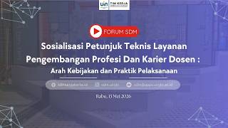 Sosialisasi Juknis Layanan Pengembangan Profesi Dan Karier Dosen